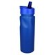 aerial view a group of 24 oz cycle bottle with straw cap lid, image 7 of 11