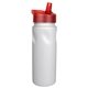 aerial view a group of 24 oz cycle bottle with straw cap lid, image 8 of 11