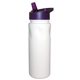 aerial view a group of 24 oz cycle bottle with straw cap lid, image 10 of 11