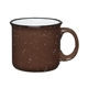 a brown with white inner 15 oz campfire mug with mug stuffer