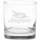 aerial view a clear moderne glass co - deep etched 11 oz executive old fashioned glass, image 1 of 2