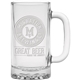 aerial view a clear 16 oz brewmaster tankard - deep etched, image 1 of 2