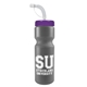 a silver bottle & violet lid garyline(r) the journey - 28 oz bottle colors (straw lid)