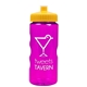 a translucent fuchsia bottle & yellow lid garyline(r) mini mountain 22 oz tritan(tm) sports bottle with pushpull lid