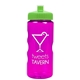 a translucent fuchsia bottle & lime green lid garyline(r) mini mountain 22 oz tritan(tm) sports bottle with pushpull lid