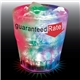 aerial view a clear 9 oz 3- light fluted plastic rocks cup, image 1 of 2