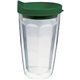 Promotional 16 oz Thermal Travel Tumbler with Embroidered Emblem - Plastic