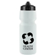 a frost bottle & black lid mighty shot bike bottle with valve lid - 24. oz