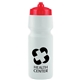 a frost bottle & red lid mighty shot bike bottle with valve lid - 24. oz