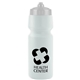 a frost bottle & white lid mighty shot bike bottle with valve lid - 24. oz