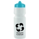 a frost bottle & cyan lid mighty shot bike bottle with valve lid - 24. oz