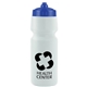 a frost bottle & royal blue lid mighty shot bike bottle with valve lid - 24. oz