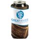 aerial view a white 16 oz can coolers - 5 1/2 x 8, image 1 of 3