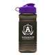 aerial view a smoke bottle & violet lid groove tritan(r) bottle with flip lid - 20 oz, image 1 of 2