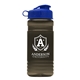 aerial view a smoke bottle & reflex blue lid groove tritan(r) bottle with flip lid - 20 oz, image 1 of 2