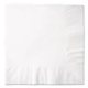 a white white 3- ply beverage napkins, coin edge embossed