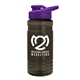 a smoke bottle & violet lid groove tritan(r) bottle with drink - thru lid - 20 oz