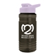 a smoke bottle & lilac lid groove tritan(r) bottle with drink - thru lid - 20 oz