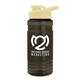 a smoke bottle & pastel yellow lid groove tritan(r) bottle with drink - thru lid - 20 oz