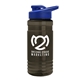 a smoke bottle & royal blue lid groove tritan(r) bottle with drink - thru lid - 20 oz