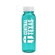 a translucent teal bottle & white lid outdoorsman tritan(r) bottle with tethered lid - 24 oz