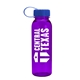 a translucent violet bottle & royal blue lid outdoorsman tritan(r) bottle with tethered lid - 24 oz