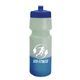 aerial view a royal blue lid & frost/blue bottle 24 oz cool color changing sports bottle, image 1 of 2