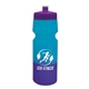 aerial view a violet lid & blue/violet bottle 24 oz cool color changing sports bottle, image 1 of 2