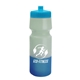 aerial view a cyan lid & frost/blue bottle 24 oz cool color changing sports bottle, image 1 of 2