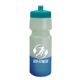 aerial view a teal lid & frost/blue bottle 24 oz cool color changing sports bottle, image 1 of 2