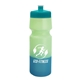 aerial view a teal lid & green/blue bottle 24 oz cool color changing sports bottle, image 1 of 2