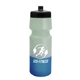 aerial view a black lid & frost/blue bottle 24 oz cool color changing sports bottle, image 1 of 2