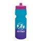 aerial view a hot pink lid & blue/violet bottle 24 oz cool color changing sports bottle, image 1 of 2