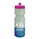 aerial view a hot pink lid & frost/blue bottle 24 oz cool color changing sports bottle, image 1 of 2