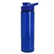 a royal blue lid & translucent blue bottle wave tritan(r) bottle with drink - thru lid - 24 oz