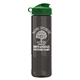 a green lid & smoke bottle garyline(r) wave tritan(r) bottle with flip lid - 24 oz