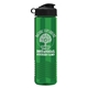 a black lid & translucent green bottle garyline(r) wave tritan(r) bottle with flip lid - 24 oz