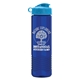 a cyan lid & translucent blue bottle garyline(r) wave tritan(r) bottle with flip lid - 24 oz