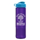 a cyan lid & translucent violet bottle garyline(r) wave tritan(r) bottle with flip lid - 24 oz