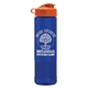a orange lid & translucent blue bottle garyline(r) wave tritan(r) bottle with flip lid - 24 oz