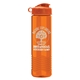 a orange lid & translucent orange bottle garyline(r) wave tritan(r) bottle with flip lid - 24 oz