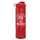 a red lid & translucent red bottle garyline(r) wave tritan(r) bottle with flip lid - 24 oz