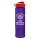 a red lid & translucent violet bottle garyline(r) wave tritan(r) bottle with flip lid - 24 oz