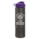 a violet lid & smoke bottle garyline(r) wave tritan(r) bottle with flip lid - 24 oz