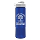 a white lid & translucent blue bottle garyline(r) wave tritan(r) bottle with flip lid - 24 oz
