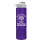 a white lid & translucent violet bottle garyline(r) wave tritan(r) bottle with flip lid - 24 oz