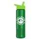 a lime green lid & translucent green bottle wave tritan(r) bottle with flip - straw lid - 24 oz
