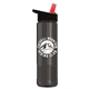 a black/red lid & smoke bottle wave tritan(r) bottle with flip - straw lid - 24 oz