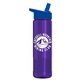 a royal blue lid & translucent violet bottle wave tritan(r) bottle with flip - straw lid - 24 oz