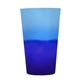 aerial view a blue/violet 22 oz cups - on - the - go cool color change stadium cup, image 1 of 2